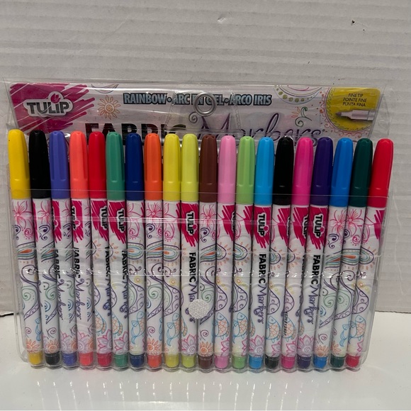 TULIP 20 pcs fine tip permanent fabric markers - Picture 3 of 13